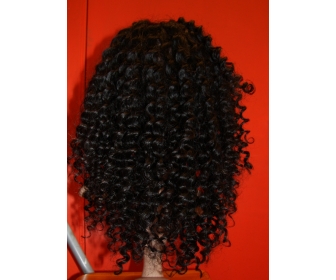Perruque cheveux humains 100 % vierges (40 cm) – Texture Deep Wave