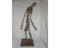 sculpture femme africaine en bronze