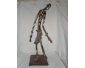 sculpture femme africaine en bronze