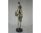 sculpture moderne bronze doré