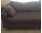 Canapé d’angle 3 places en tissu gris à vendre et coussins