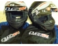  vendre deux nouveaux casques de moto, noir, taille : 1 S & 1 M Marqu