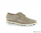 Chaussures cuir nubuck beige dor marque Pertini