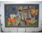 Impression sur toile. R. Debive - 1950.