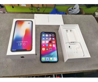 Apple iPhone X 256 Go Gris Argent – État Neuf avec Facture Apple et Boîte