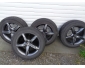 Jantes alu noires + Pneus hiver à vendre - Tournai