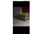 2fauteuils cuir plus 1 repose pieds marque ikea