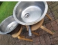 2 éviers rond inox pour cuisine